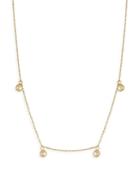 Moon & Meadow 14k Yellow Gold Bead Dangle Statement Necklace, 16-18