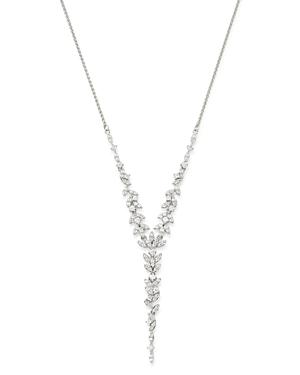 Bloomingdale's Diamond Feather Y Necklace In 14k White Gold, 1.50 Ct. T.w. - 100% Exclusive