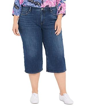 Nydj Plus Wide Leg Pedal Pusher Jeans