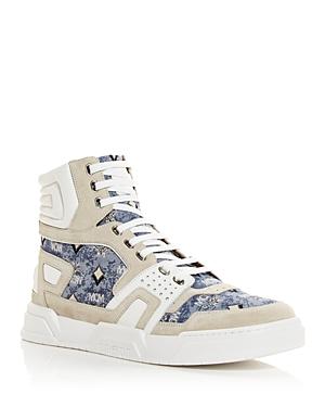 Mcm Men's Skyward Vintage Monogram High Top Sneakers
