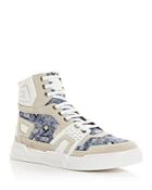 Mcm Men's Skyward Vintage Monogram High Top Sneakers