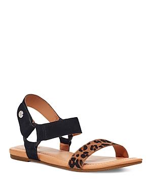 Ugg Women's Rynell Leopard Print Calf Hair Sandals
