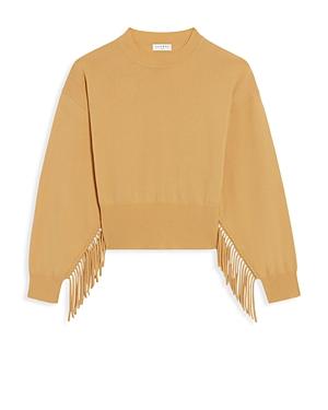 Sandro Paprika Fringed Sweater