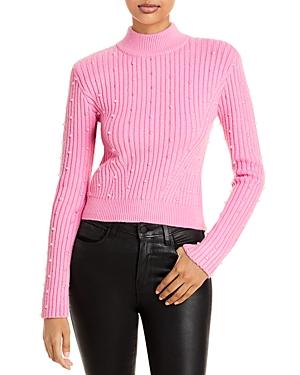 David Koma Embellished Rib Knit Sweater