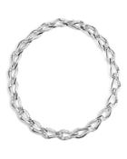 John Hardy Sterling Silver Bamboo Link Necklace With Diamonds, 18