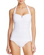 Tommy Bahama Pearl V-front Halter One Piece Swimsuit
