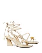 Tory Burch Women's Artisanal Knot Heeled Sandals
