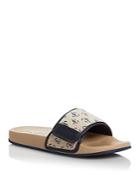 Jimmy Choo Women's Fitz Logo Slide Sandals