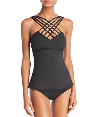 Kenneth Cole Sexy Solids Strappy Tankini Top