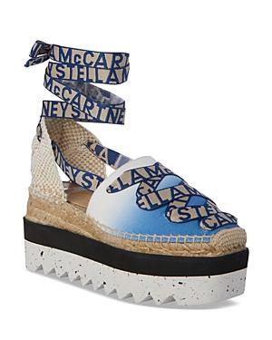 Stella Mccartney Women's Gaia Lace Up Platform Espadrilles