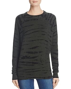 Aqua Cashmere Tie-dye Crewneck Sweater - 100% Exclusive