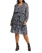 Estelle Plus Tulip Fields Chiffon Dress