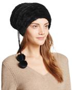 Maximilian Furs Pom-pom Knit Mink Fur Hat - 100% Exclusive