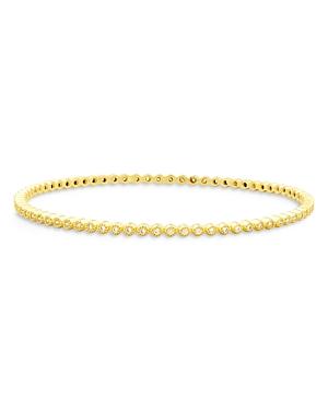 Fredia Rothman Beaded Bangle Bracelet With Cubic Zirconia