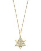 Bloomingdale's Diamond Star Of David Pendant Necklace In 14k Yellow Gold, 18, 0.15 Ct. T.w. - 100% Exclusive