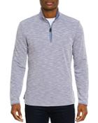 Robert Graham Allman Waffle Knit Quarter-zip Pullover