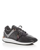 New Balance Women's 247 Leather Lace Up Sneakers