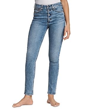 Rag & Bone Nina High-rise Skinny Jeans In Farrow