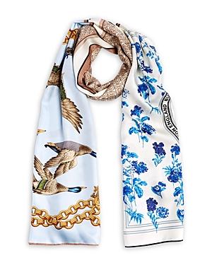 Burberry Montage Print Silk Scarf
