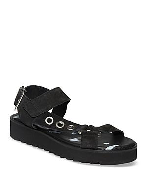Allsaints Women's Rhianne Black Suede Sandals