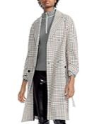 Maje Gessia Checked Trench Coat