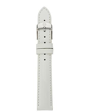 Michele White Patent Leather Watch Strap, 16mm