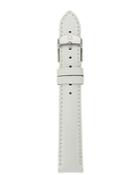 Michele White Patent Leather Watch Strap, 16mm