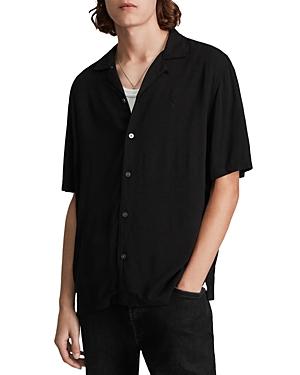 Allsaints Venice Solid Regular Fit Button Down Camp Shirt