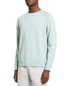 Theory Jaipur Cotton Blend Solid Crewneck Sweater