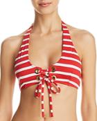 Milly Stripe Swim Grommet Santorini Bikini Top