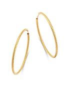 Bloomingdale's Twisted Large Hoop Earrings In 14k Yellow Gold - 100% Exclusive