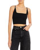 Good American Square Neck Cropped Top