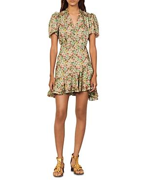 Sandro Floral Print Dress
