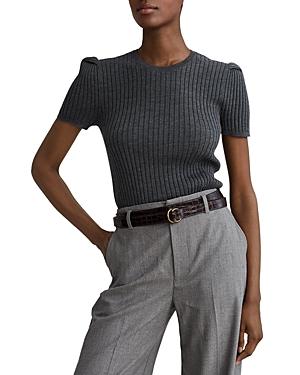 Polo Ralph Lauren Ribbed Merino Wool Short Sleeve Sweater