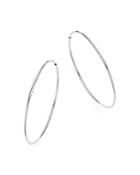 Bloomingdale's 14k White Gold Large Endless Hoop Earrings - 100% Exclusive