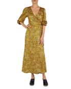 Gerard Darel Satya Leopard-print Wrap Dress