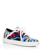 Moschino Women's Printed Lace Up Platform Sneakers