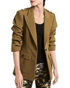 Michael Michael Kors Crushed Sleeve Cargo Blazer