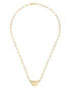 Dinh Van 18k Yellow Gold Menottes Diamond Interlocking Link Necklace, 16.5 - 100% Exclusive