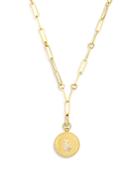 Roberto Coin 18k Yellow Gold Zodiac Medallion Diamond Pendant Necklace, 19