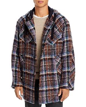 Nicholas Daley Railroad Hooded Plaid Parka