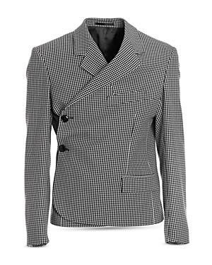 Martine Rose Houndstooth Tailored Wrap Jacket