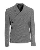 Martine Rose Houndstooth Tailored Wrap Jacket
