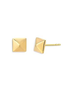 Zoe Lev 14k Yellow Gold Pyramid Stud Earrings