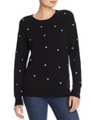 Aqua Cashmere Embroidered Star Cashmere Sweater - 100% Exclusive