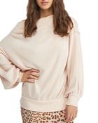 Free People Main Squeeze Hacci Balloon-sleeve Top