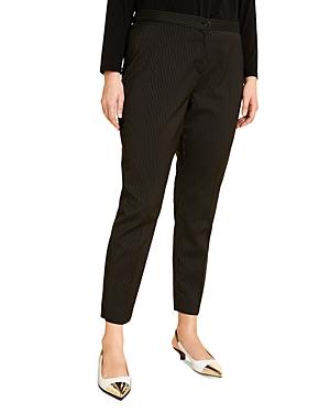 Marina Rinaldi Radicale Pinstripe Tapered Trousers