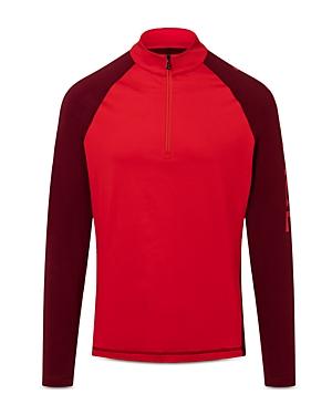 Bogner Fire + Ice Premo Color Blocked Regular Fit Quarter Zip Mock Neck Sweatshirt