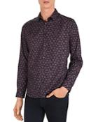 The Kooples Gothic Flowers Slim Fit Button-down Shirt