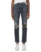 Hudson Holly High Rise Straight Leg Jeans In Cosmic Echoes